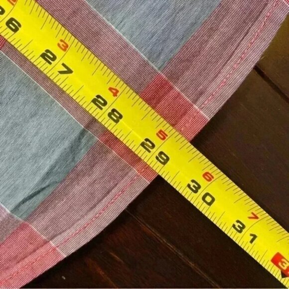 Tommy Hilfiger Mens Shirt Short Sleeve Button Down Red Grey Plaid Cotton Small - Picture 13 of 15